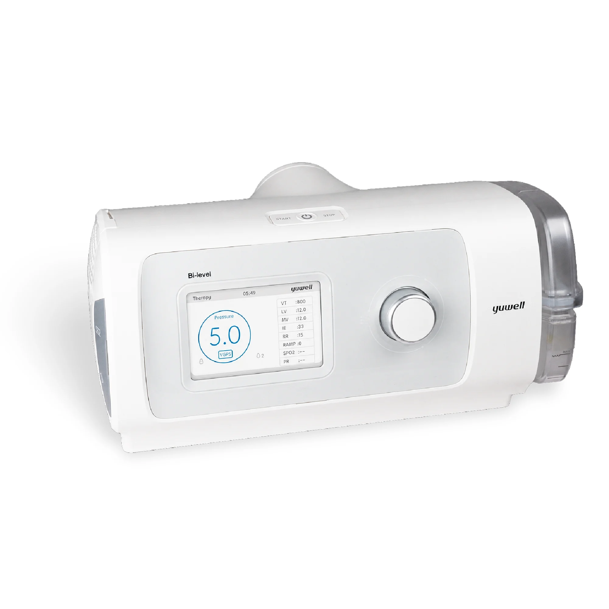 BiPAP con humidificador inteligente Yuwell YH-825