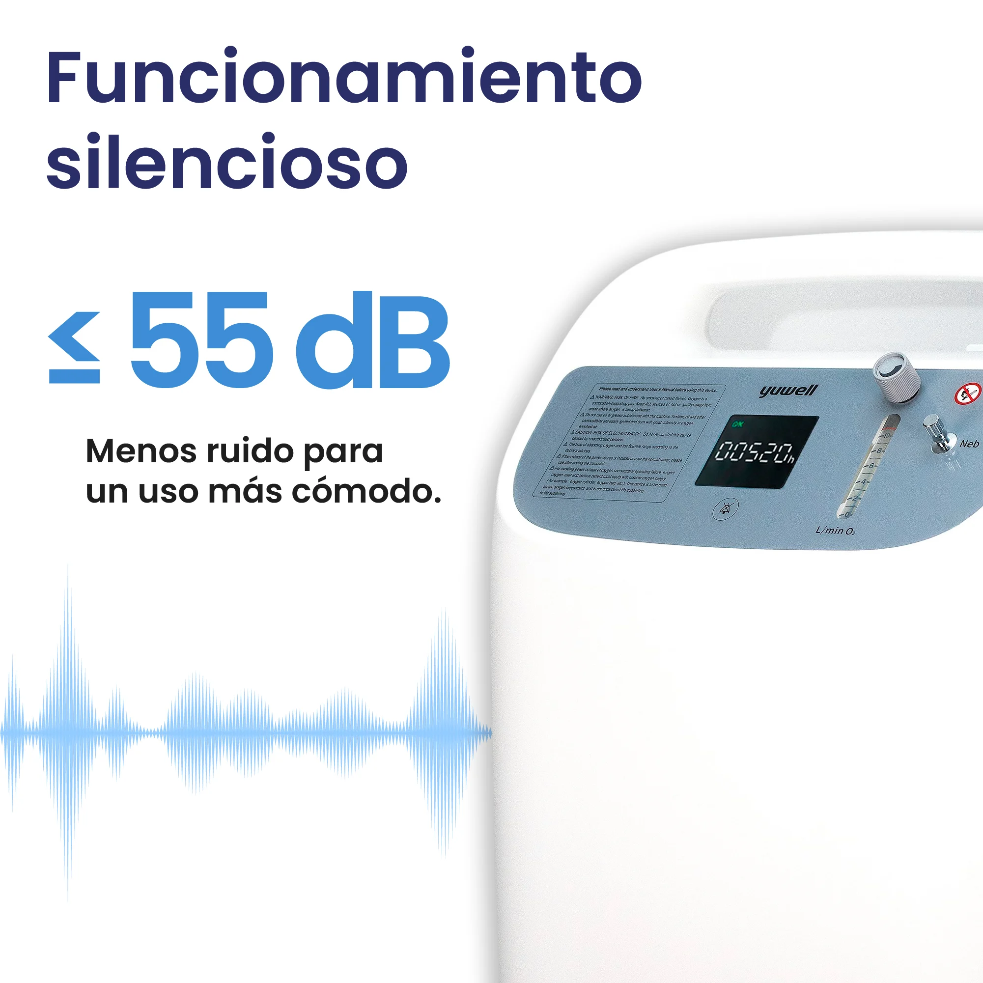 Concentrador De Oxígeno 10 Litros Grado Médico Con Nebulizador - Image 6