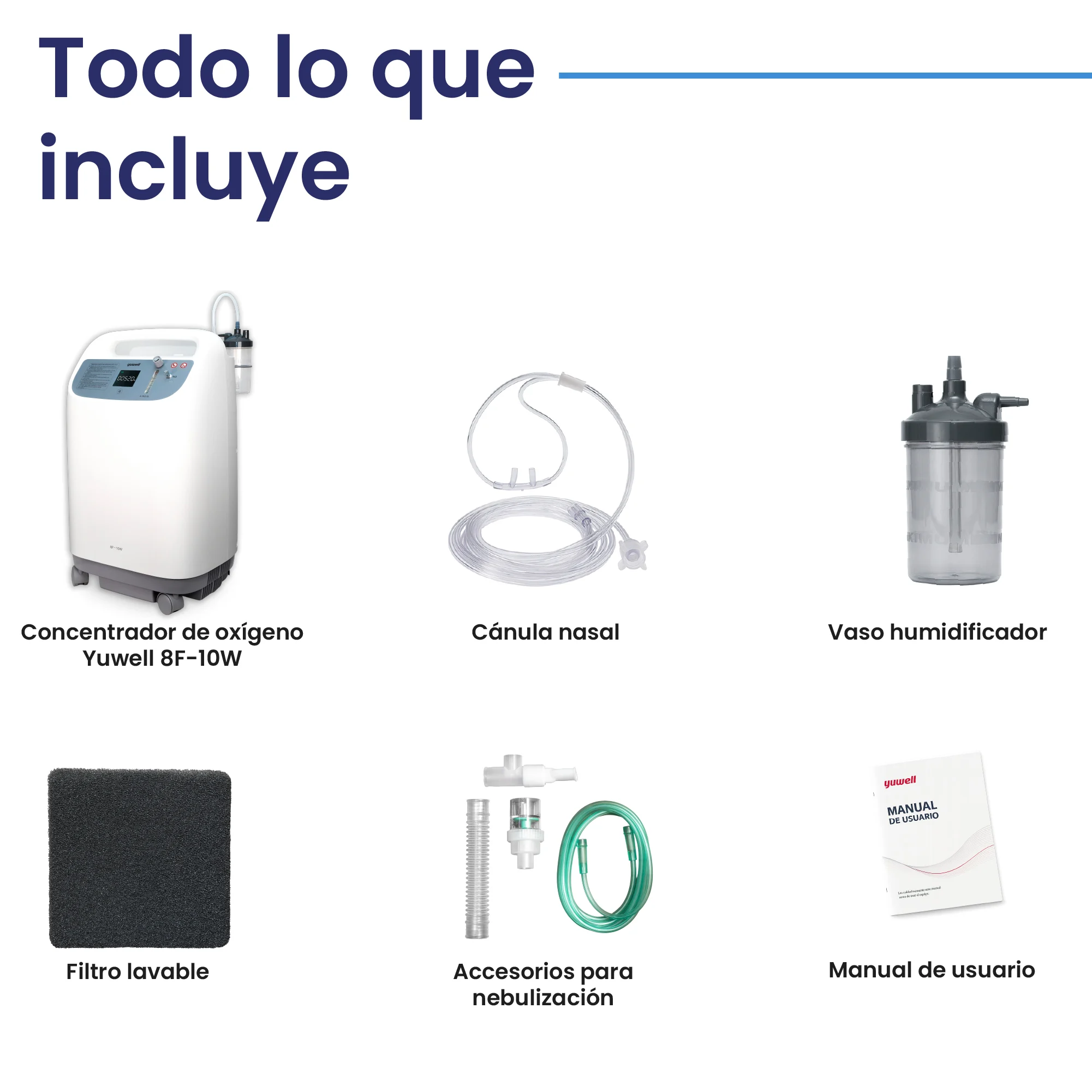 Concentrador De Oxígeno 10 Litros Grado Médico Con Nebulizador - Image 8