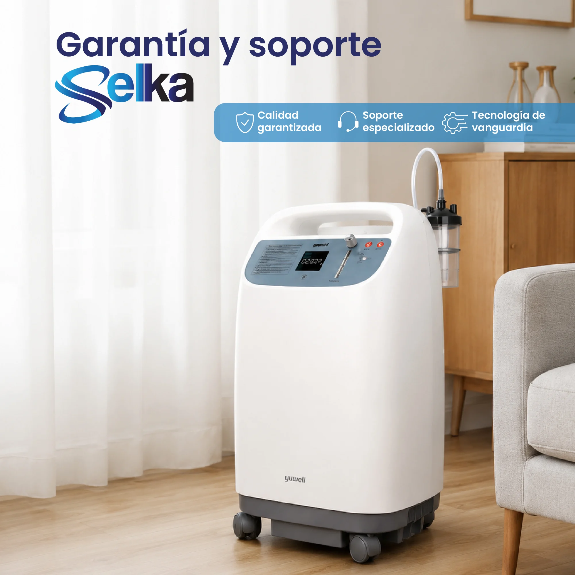 Concentrador De Oxígeno 10 Litros Grado Médico Con Nebulizador - Image 9