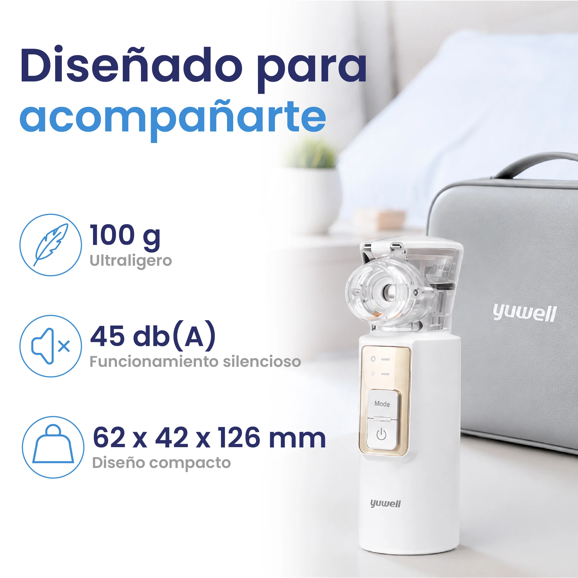 Nebulizador De Malla Portatil Yuwell M105t - Image 7