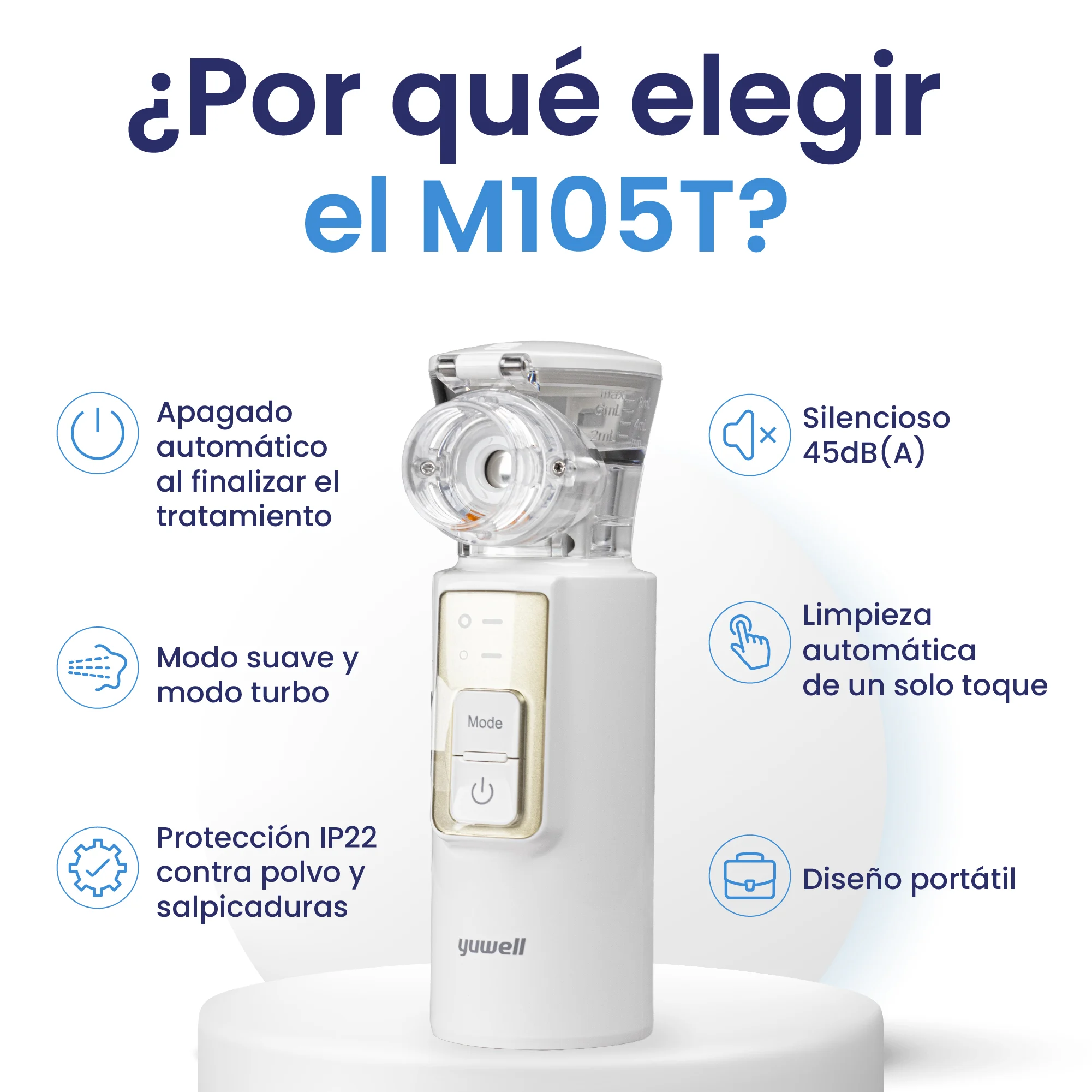 Nebulizador De Malla Portatil Yuwell M105t - Image 8